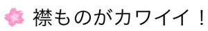 襟ものがカワイイ！